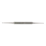 BR44-76402 - HOUSE Stapes Curette, strong angled, 2.25mm x 3mm and 2mm x 2.5mm cups, double ended, flat handle, 7"